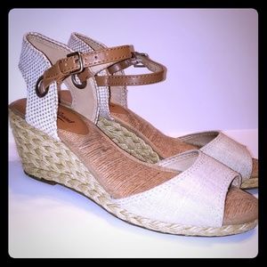 Lucky Brandy Kyndra Jute Wrapped Wedge Sandals